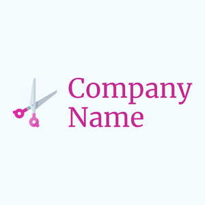 Sewing scissors logo on a Alice Blue background - Moda & Belleza