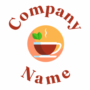 Black tea logo on a White background - Essen & Trinken