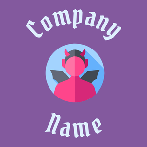 Demon logo on a Scampi background - Religione