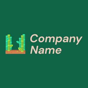 Bamboo logo on a Jewel background - Medio ambiente & Ecología