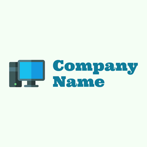 Computer logo on a Honeydew background - Rechner