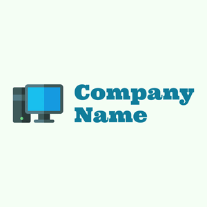 Computer logo on a Honeydew background - Computadora