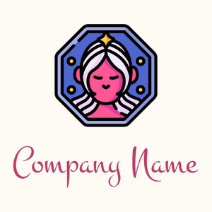 Virgo logo on a Floral White background - Abstracto