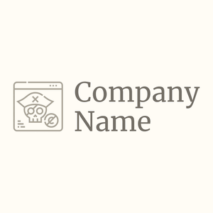 Cybercrime logo on a Floral White background - Segurança