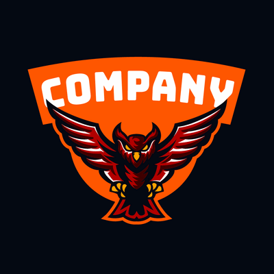 angry owl team logo - Sport