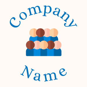 Cerulean Crowd on a Seashell background - Community & No profit