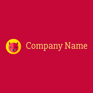 Devil logo on a Venetian Red background - Religión