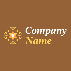 Floral design logo on a McKenzie background - Floral
