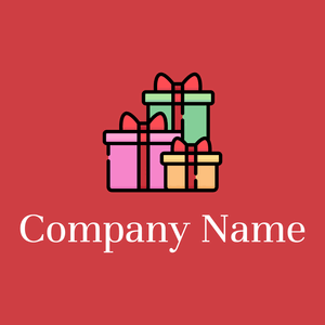 Gift logo on a Mahogany background - Kleinhandel