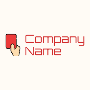 Red logo on a Floral White background - Abstracto