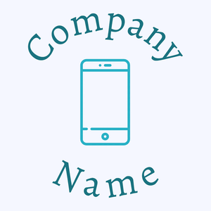 Mobile phone on a Ghost White background - Technologie