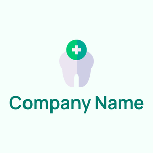 Blue Chalk Tooth on a Mint Cream background - Médicale & Pharmaceutique