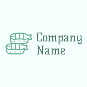 Sushi logo on a Azure background - Alimentos & Bebidas