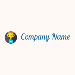 Trophy logo on a Seashell background - Esportes
