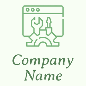 Repair logo on a Honeydew background - Construcción & Herramientas