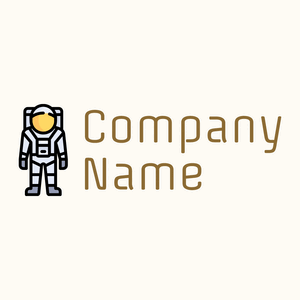 Black Astronaut on a Floral White background - Industrial