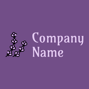 Lavender logo on a Affair background - Blumen