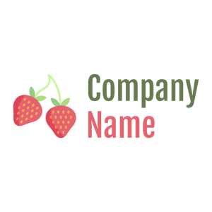 Attached Strawberry logo on a White background - Medio ambiente & Ecología