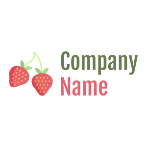 Attached Strawberry logo on a White background - Environnement & Écologie