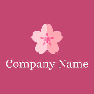 Cherry blossom logo on a Cabaret background - Agricultura