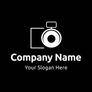 minimalist camera black and white logo - Photography
