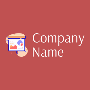 Presentation logo on a red background - Empresa & Consultantes
