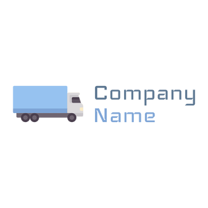 Sky Blue Truck on a White background - Einzelhandel