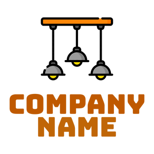 Chandelier logo on a White background - Muebles de casa