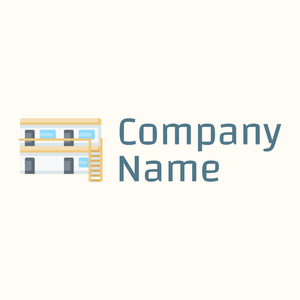 Motel logo on a Floral White background - Viagens & Hotel