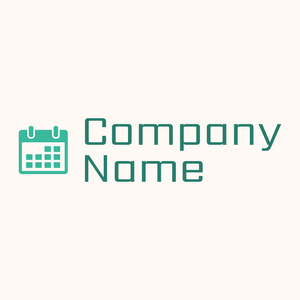 Calendar logo on a pale background - Abstrait