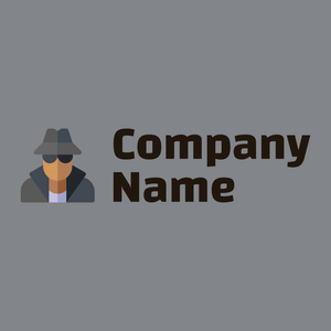 Detective logo on a Aluminium background - Juegos & Entretenimiento