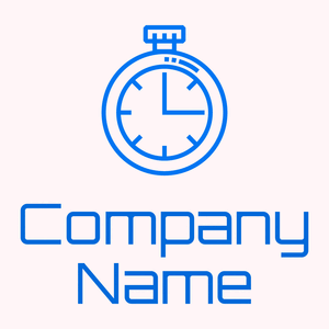 Timer logo on a Lavender Blush background - Abstracto