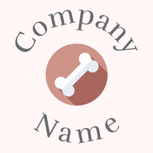 Bone logo on a Snow background - Animais e Pets
