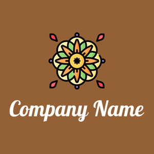 Rangoli logo on a McKenzie background - Abstrait