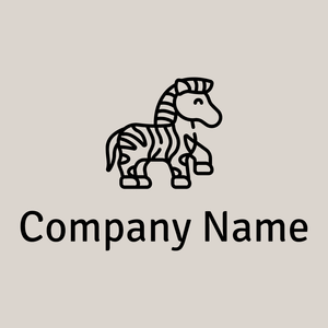 Zebra logo on a Gallery background - Animais e Pets