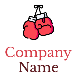 Boxing gloves logo on a White background - Schoonmaak & Onderhoud