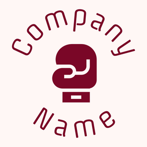 Boxing gloves logo on a Snow background - Esportes