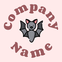 Bat on a Misty Rose background - Dieren/huisdieren
