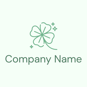Stars Clover logo on a Honeydew background - Abstracto