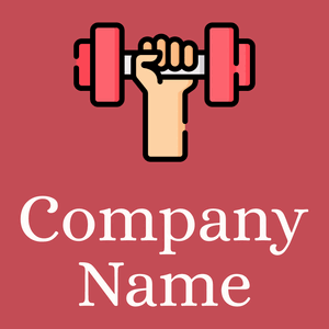 Dumbbell on a Fuzzy Wuzzy Brown background - Deportes
