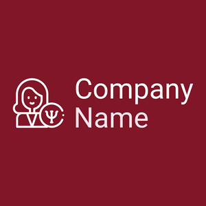 Psychologist logo on a Falu Red background - Empresa & Consultantes