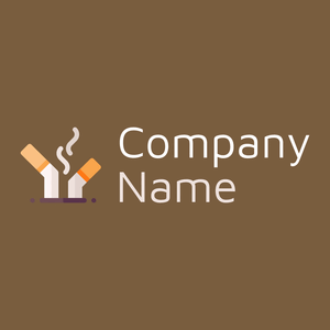 Cigarette butt on a Yellow Metal background - Médicale & Pharmaceutique