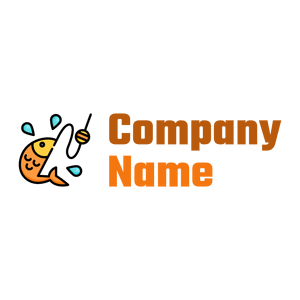 Fishing logo on a White background - Spelletjes & Recreatie