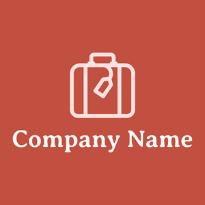 Suitcase logo on a Sunset background - Voyage & Hotel