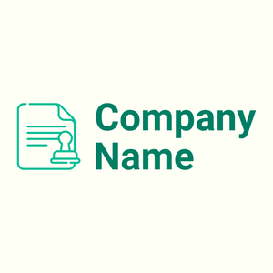 Notary logo on a Ivory background - Entreprise & Consultant