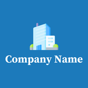 Office building logo on a Denim background - Negócios & Consultoria