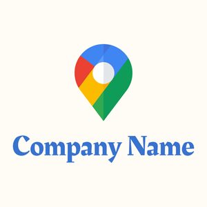 Google maps logo on a Floral White background - Domaine des communications