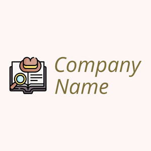 Detective story logo on a Snow background - Abstrait