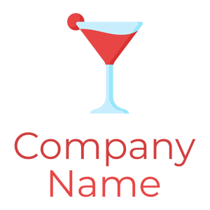 Cocktail logo on a White background - Comida & Bebida