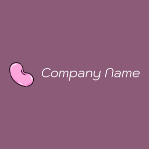 Jelly beans logo on a Mauve Taupe background - Alimentos & Bebidas